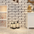 Bar new polish PVC 3d white brick wallpaper